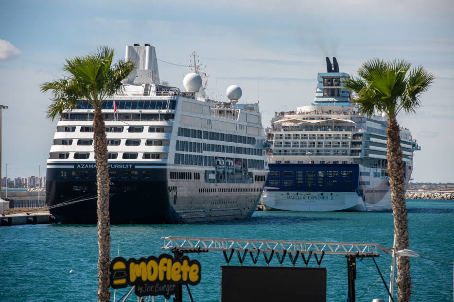 Alicante bate récord con la llegada de 100 cruceros en 2024, con un crecimiento del 19%