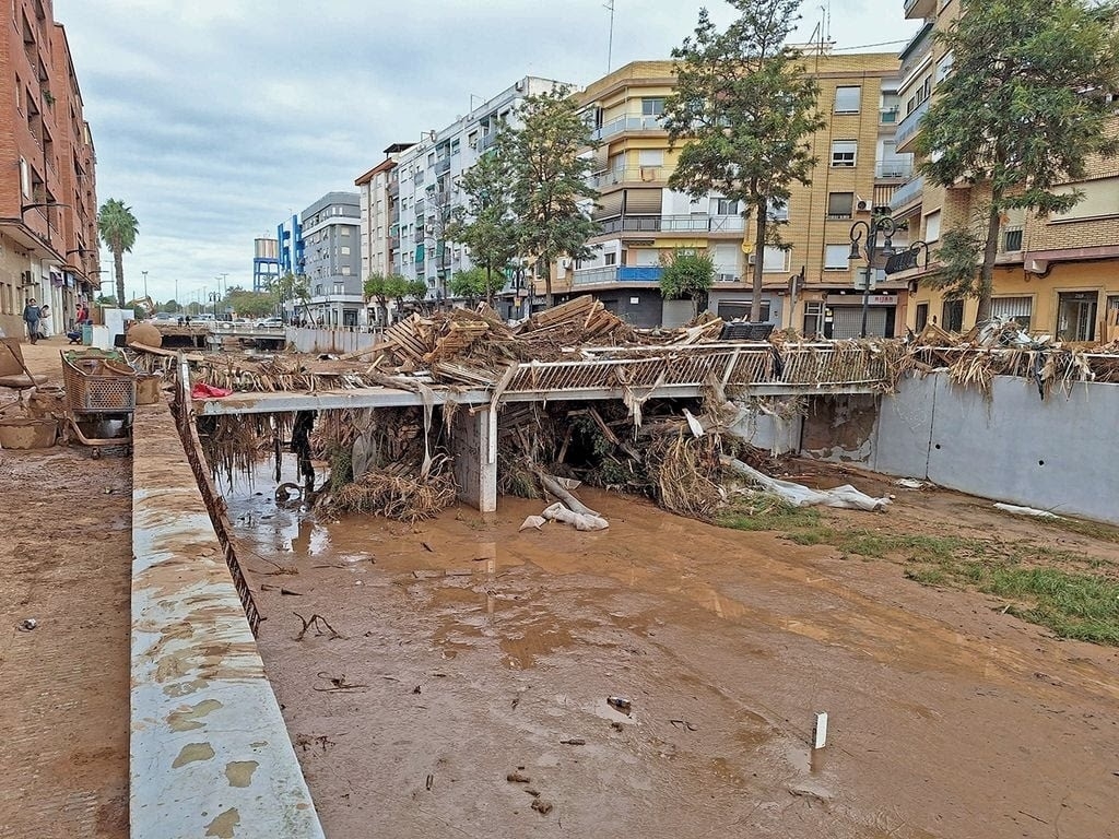 La Saleta arrastró hasta Aldaia el 29O un caudal casi tan grande como el que transporta el Ebro por Tortosa