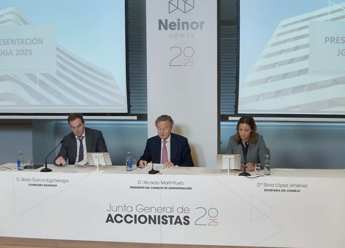 Neinor inscribe su ampliación de 228,7 millones y las nuevas acciones cotizarán mañana